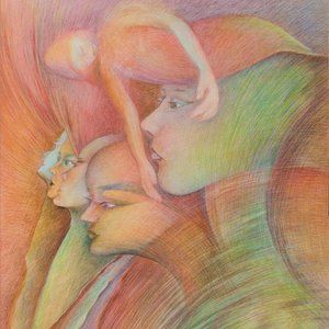 Staring is an Original Art Abstract Giclee Print